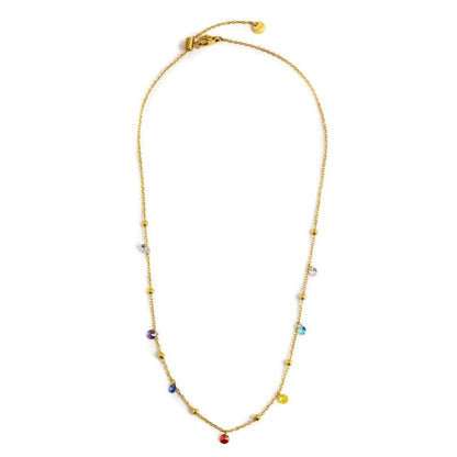 Collana con zirconi e sfere