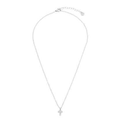 Collana croce con cristalli