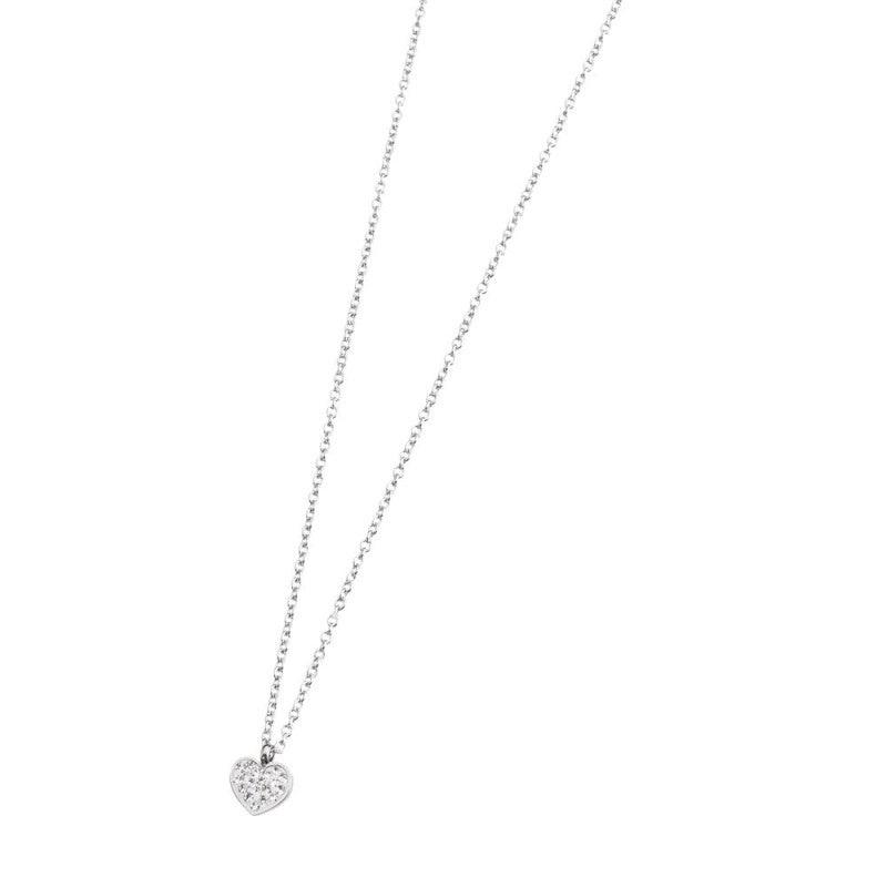 Collana cuore con cristalli