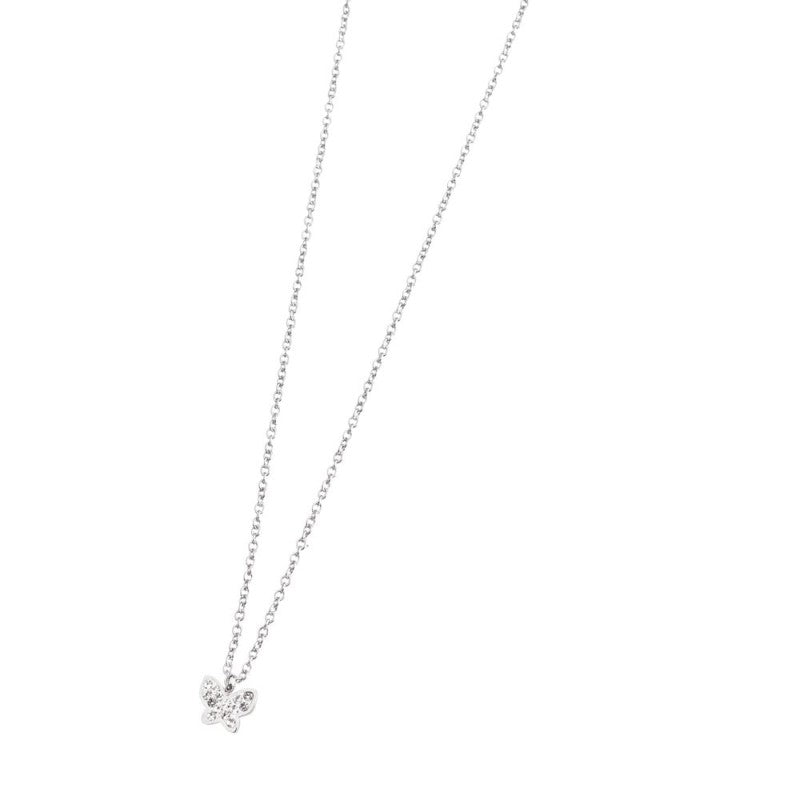 Collana farfalla con cristalli