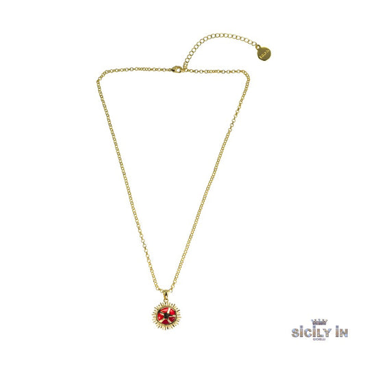 COLLANA IN METALLO ANALLERGICO CON 1 CHARM RICCIO