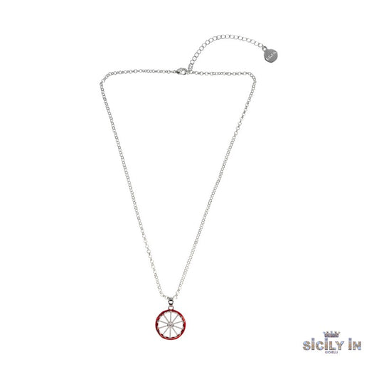 COLLANA IN METALLO ANALLERGICO CON 1 CHARM RUOTA