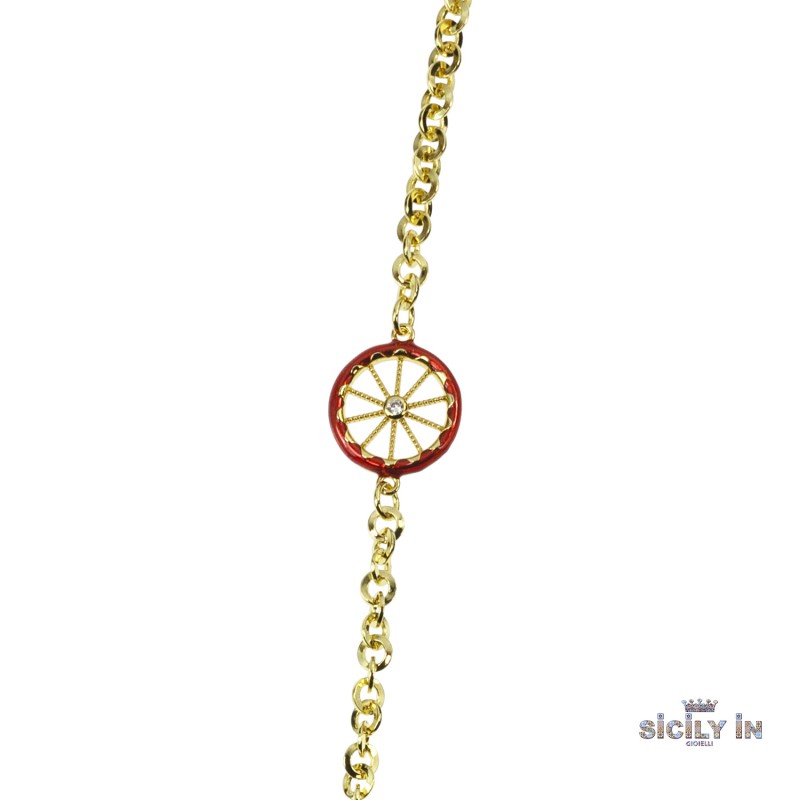 COLLANA LUNGA IN METALLO ANALLERGICO CON 6 CHARMS