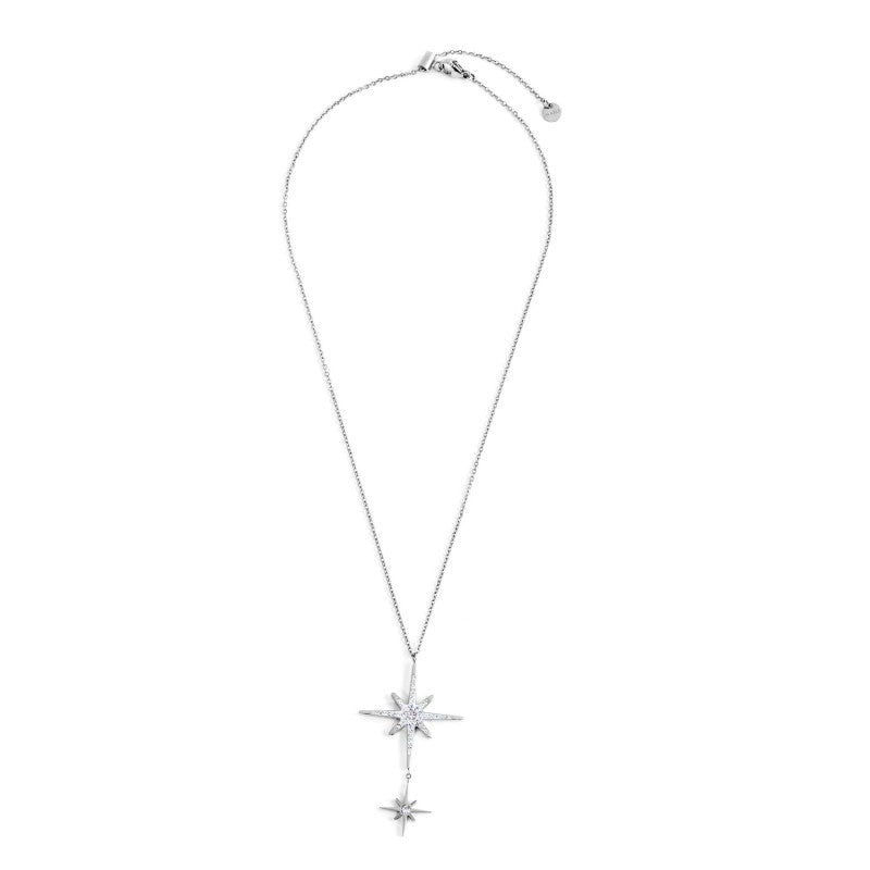 Collana rosa dei venti doppio pendente