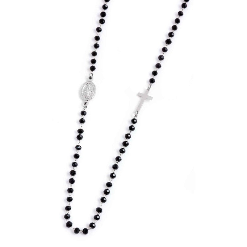 Collana rosario cristalli sfaccettati