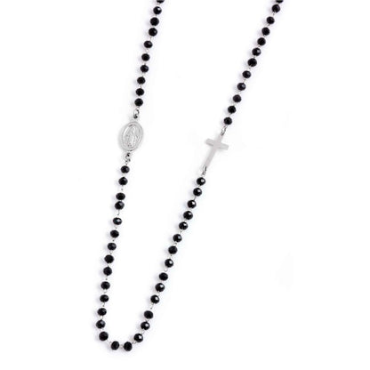 Collana rosario cristalli sfaccettati