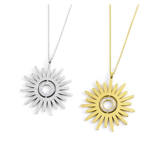 Collana sole pendente 50mm