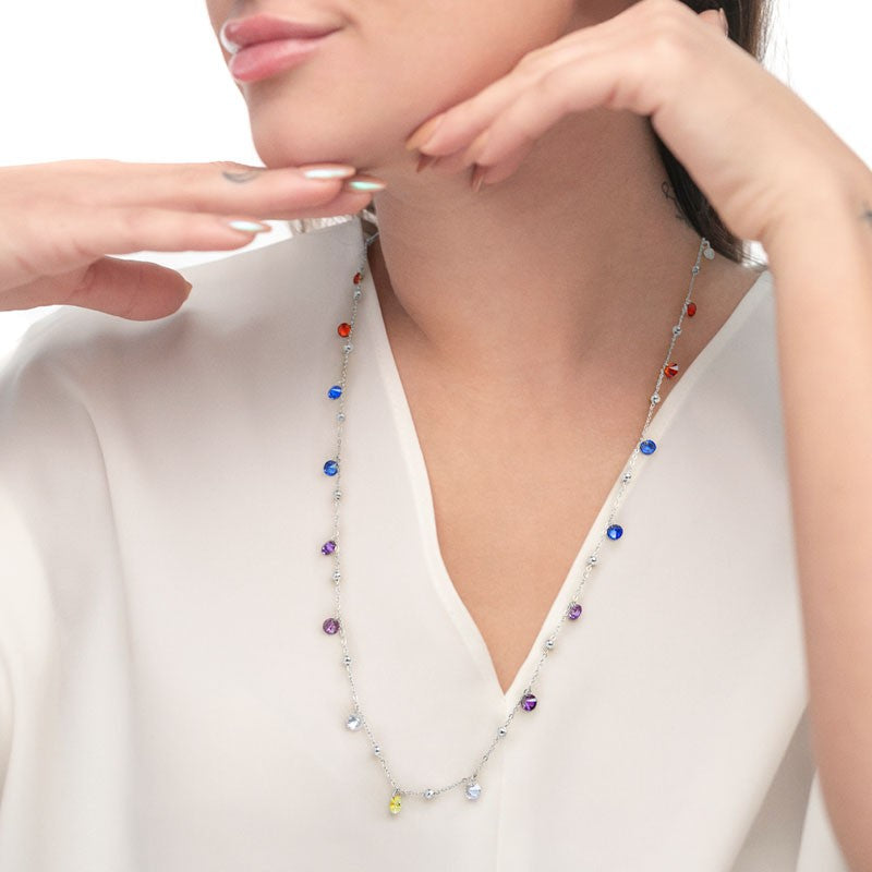 Collana zirconi e sfere