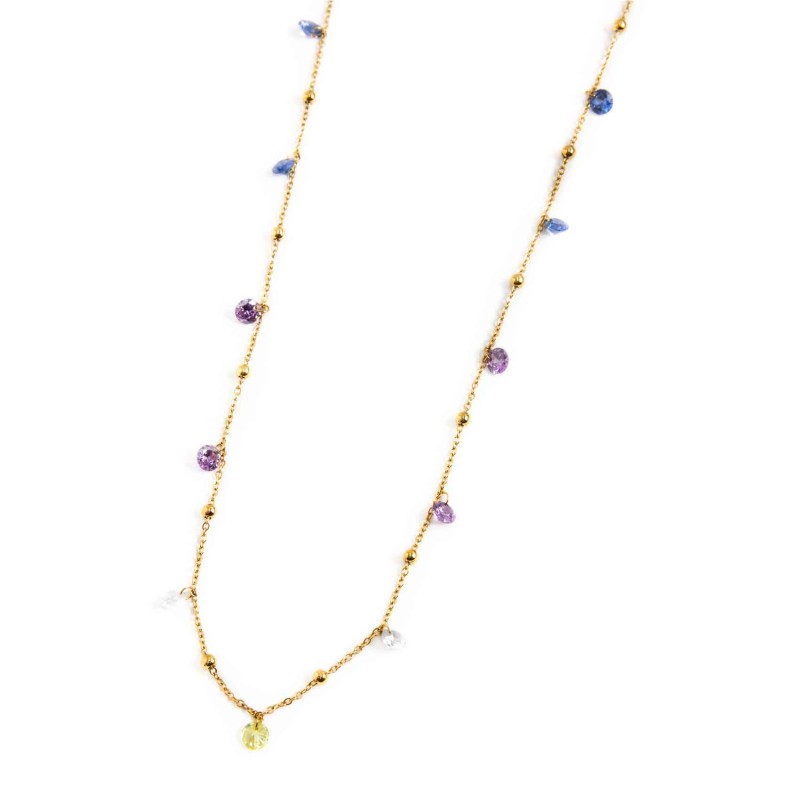 Collana zirconi e sfere