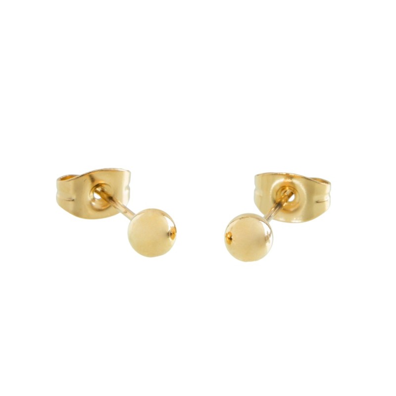 Orecchini a lobo sfera 4mm