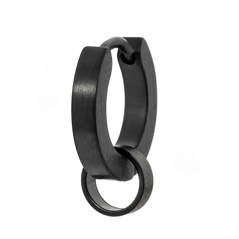 Orecchino a cerchio 14mm con anello per charm