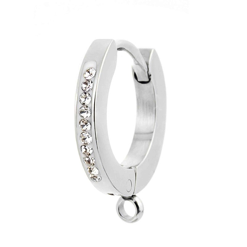 Orecchino a cerchio 14mm con anello per charm