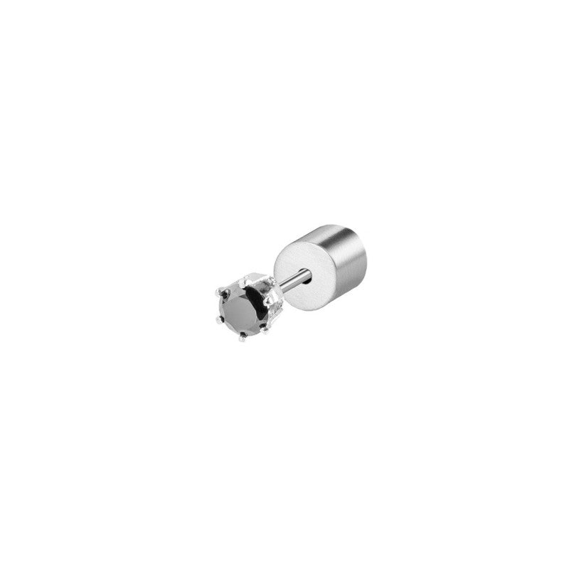 Orecchino a lobo con zircone 3mm