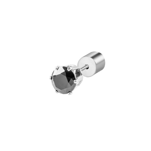 Orecchino a lobo con zircone 5mm