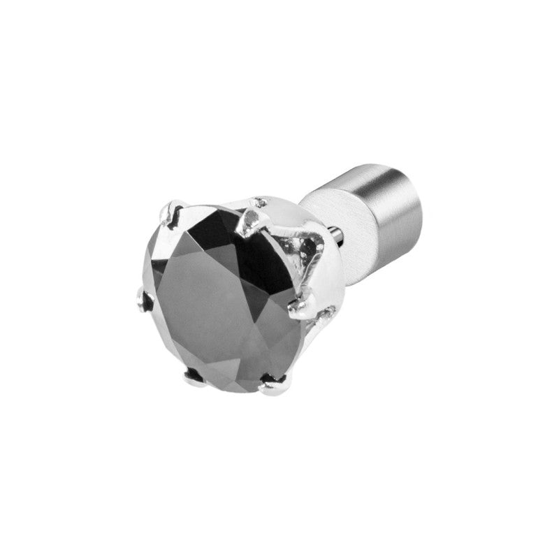 Orecchino a lobo con zircone 7mm